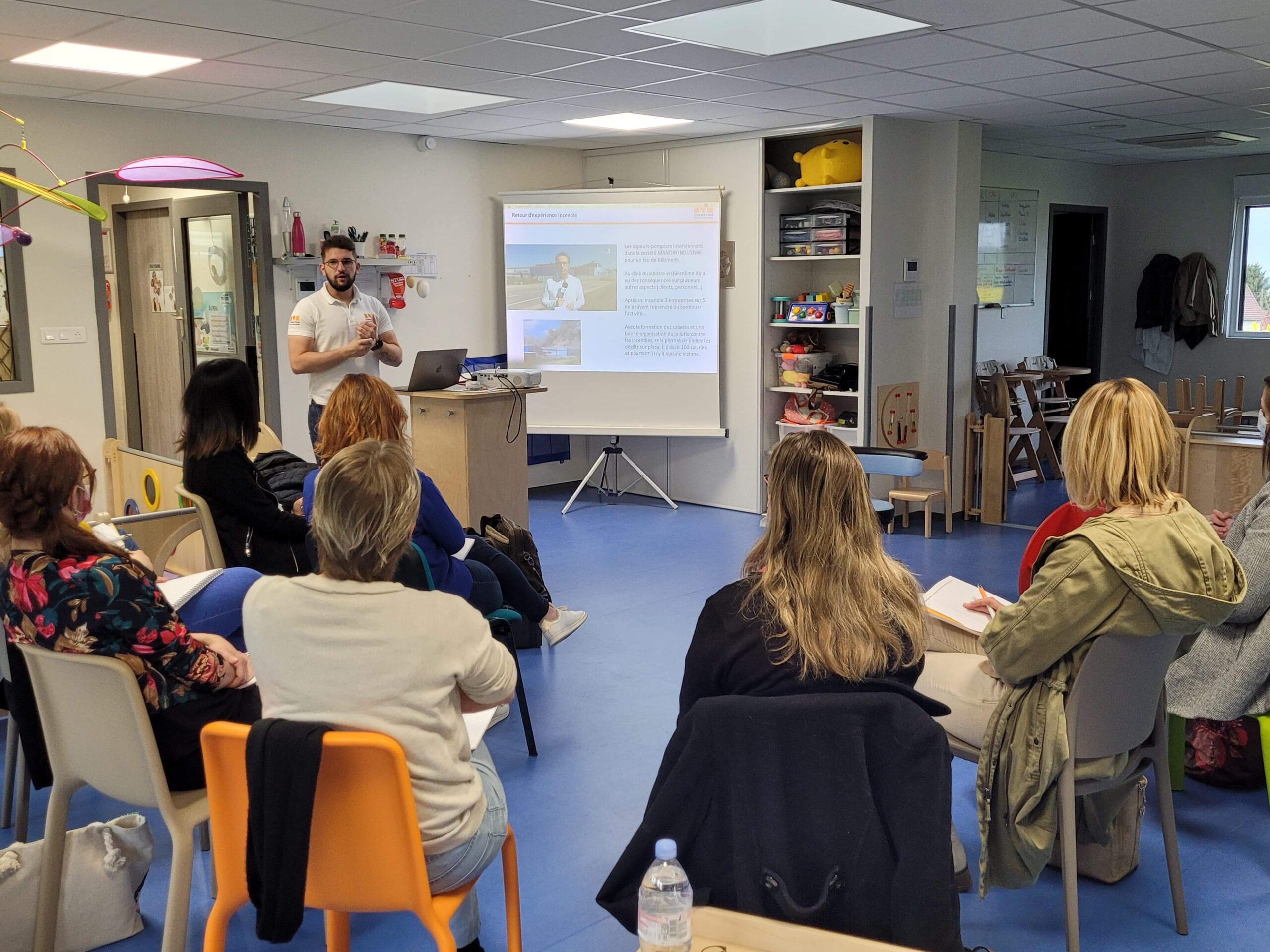 Formation incendie dans une entreprise